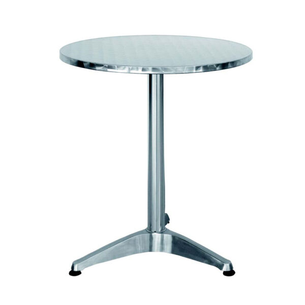Tavolo Bar in Alluminio Rotondo diametro 60 cm altezza 70 cm Tavolo tondo diametro 70 basso in alluminio da bar completa